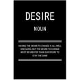 thumbnail image 2 of Desire Noun Motivational Canvas Office Print Wall Art Inspirational Picture Poster Painting Modern Inspiring Artwork for Home Living Room Bedroom Decor Ready to Hang [12''W x 18''H], 2 of 6