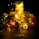 thumbnail image 3 of Paquete de 2 luces de hadas de 20 pies, 60 LED, luces naranjas, funciona con pilas, luces navideñas con control remoto, luces de alambre de cobre impermeables, luces centelleantes de luciérnaga,, 3 of 7