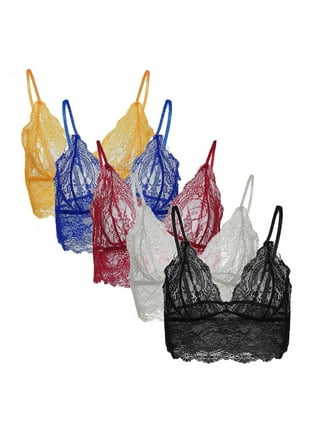 iiniim Womens Hollow Out Netted Lingerie Adjustable Spaghetti Straps  Nipples Bra Tops