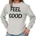 thumbnail image 4 of Inspirational Motivational Feel Good Plus Size Long Sleeve Graphic Tee Shirt Brisco Brands 3X, 4 of 5