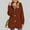 Orange, variant on Warm Fleece Jackets for Women, Fuzzy Hooded Casual Coats 2025 Cardigan Sweaters Outerwear with Pockets Fall Winter
