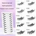 thumbnail image 3 of 10 pairs of cat eye half eye false eyelashes natural thick curling eye tail eyelashes in stock wholesale-style-XYJ12, 3 of 6