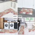 thumbnail image 5 of Pioneer Flower Floral Print Pattern Kitchen Rugs Sets Of 2,Anti Fatigue Kitchen Mat Rugs Non Slip Washable,Decorative Kitchen Floor Mats for Kitchen,Sink,Laundry,17"x30"+17"x47", 5 of 7