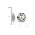thumbnail image 2 of Sterling Silver Rhodium Citrine Earring Jacket QJ129NOV, 2 of 3