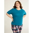 thumbnail image 5 of Joyspun Women’s Sleep Tee with Short Sleeves, Sizes XS-3X, 5 of 6