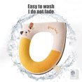 thumbnail image 6 of Clearance! Tunhigl Zipper Model Toilet Seat Household Embroidery Sitting Washer Toilet Seat Cover Cute Washer Universal Toilet Seat, 6 of 6