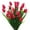Rose Red, variant on Morttic 8 Pcs Tulips Artificial Flowers for Outdoors, Fake Plants Faux Plastic Silk Floral Arrangement for Home Indoor Outside Table Vase Garden Spring Decor