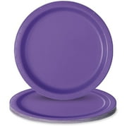 Neon Purple Round 7" Dessert Plates, 8ct