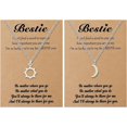 thumbnail image 1 of YANCHUN Regalos de cumpleaños para mejores amigos para mujeres Collares de amistad Collar para mejores amigos Regalos Collar BFF para collares de larga distancia a juego 2/3/4/5 Regalo, 1 of 4