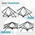 thumbnail image 3 of EAGLE PEAK 10x10 Walk-in Shade Cloth Cover Greenhouse Instant Pop-up Portable Gardening Green House with Mesh Cover, Front Entry Door, Green, 3 of 8