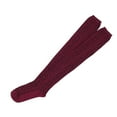 thumbnail image 3 of iOPQO Long Leg Warmers, Warm Socks for Women, Knee High Socks, Knit Socks, Long Thigh High Socks, Wine One Size, 3 of 9
