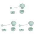 thumbnail image 1 of Juego Tapones Antiderrames Silicona Lindo Setas para () Verde, 1 of 4