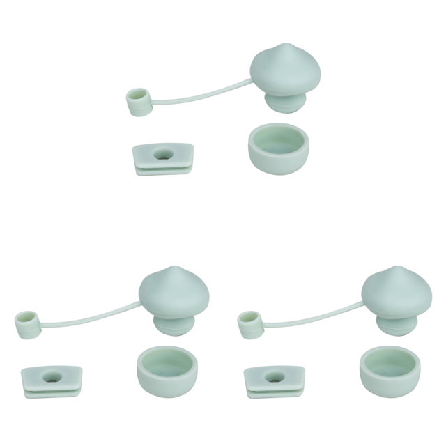 Juego Tapones Antiderrames Silicona Lindo Setas para () Verde