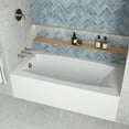 thumbnail image 3 of Streamline NAL-5500-BNK 60 in. x 30 in. Acrylic Right-Hand Drain Alcove Bathtub in Glossy White With External Drain in Brushed Nickel, 3 of 10