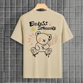thumbnail image 6 of kpoplk Men's Daily Essential T-Shirt Big and Tall Relaxed Fit Short Sleeve Crew Neck Soft Cotton Blend Graphic Print Tee Size XL,Beige, 6 of 7