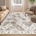 thumbnail image 4 of Vintage Area Rug Machine Washable Low Pile Soft Floor Carpet Non Slip Non Shedding Accent Rug for Living Room Bedroom Entryway Dining Room Office, 4 of 8