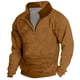 thumbnail image 1 of Men's Vintage High Neck Top Half Zip Sports Long Sleeve Sweater L, 1 of 3