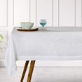 thumbnail image 1 of DMoksha Homes White Tablecloth - 54 x 72 Inch, 100% Pure Linen Tablecloth 72 inches, Machine Washable, Rectangular Tablecloth for July 4th Summer, 1 of 1