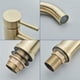 thumbnail image 5 of Grifo monomando para lavabo de baño con acabado cepillado dorado y núcleo de cobre, para agua fría y caliente, 5 of 5