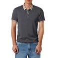 thumbnail image 4 of Afdoent Mens Polo Shirts Male Short Sleeve Polo Shirt With Turned Down Collar For Summer Casual Outdoor, 4 of 4