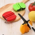 thumbnail image 2 of Afilador de cuchillos amarillo de 2 piezas, cuchillo de cocina, diseño colgante conveniente y cómodo para cuchillo de cocina, 2 of 5