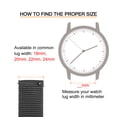 thumbnail image 2 of Black Nylon Watch Band 22mm Width Durable Nylon Strap with Silver Buckle, Canvas Watchband, 2 of 6