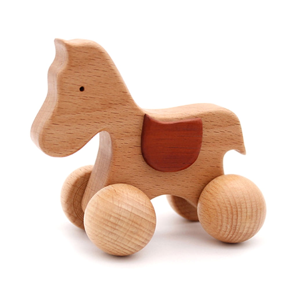 Vehicles Push & Pull Toys Toys Timber truck Baby shower gift Toy on wheel Toddlers push car