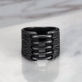 thumbnail image 3 of HIJONES Unisex Vintage Cracks Punk Gothic Ring for Men Women Personalized Stainless Steel Hip Hop Ring Band Finger Jewelry Size 14, 3 of 5