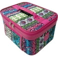 thumbnail image 3 of Travel Sport Women's Print Cosmetic Case (2-piece set) (Chevron-Pink Multi), 3 of 5