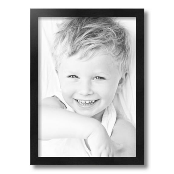ArtToFrames 12x17" Black Picture Frame, Black Wood Poster Frame, with Regular Glass and 2 (FBPL-5141)