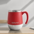 thumbnail image 3 of Stainless Steel Coffee Mug 16.91 Oz Double-Layer Insulated with Lid Non-Slip Shatterproof Design with Handle for Home Camping Holiday Gift, Blue, 3 of 9