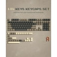 thumbnail image 1 of 140 Keys Green White Double Shot PBT Keycap RGB Shine Through Keycaps Cherry Profile for MX Switches Mechanical Gaming Keyboard, 1 of 1