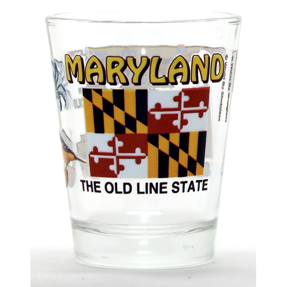 Maryland The Old Line State All-American Collection Shot Glass
