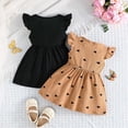 thumbnail image 5 of xfsWaSs Cute Baby Girls Dress 2 Pack Toddler Summer Dresses Ruffle Sleeveless Casual Sundress With Bowknot Baby Girl Beach Dress Sundresses 2-3 Years, 5 of 9