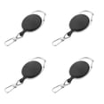 thumbnail image 1 of Llavero retráctil 4pcs Sunnimix 60cm Alambre de Metal Accesorio para Cinturón Bolso Negro, 1 of 5