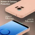 thumbnail image 3 of Case for Samsung Galaxy S9, Slim Liquid Silicone Case Shockproof Full Body Protection Phone Case with Anti-Scratch Microfiber Ultra Slim Soft Rubber Cover Cute Bumper - Pink, 3 of 13