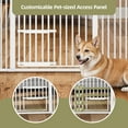 thumbnail image 4 of Uforic 55" Tall Pet Gate, Metal Pet Door Gate  for Cats Dogs,29.5"-48.5" for Doorways and Stairs, White, 4 of 9