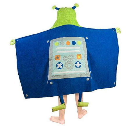 BEST BRAND Kids' Hooded Towel - Robot 26IN X 47IN (Best Towels For The Money)