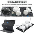 thumbnail image 3 of Sparklane - Dish Drying Mat for Kitchen Counter, Collapsible Trifold Large Dish Drainer Mat, Silicone Drying Mat with Hook, 24x16In Non-Slip Silicone Sink Mat, Easy to Clean, Black, 3 of 12