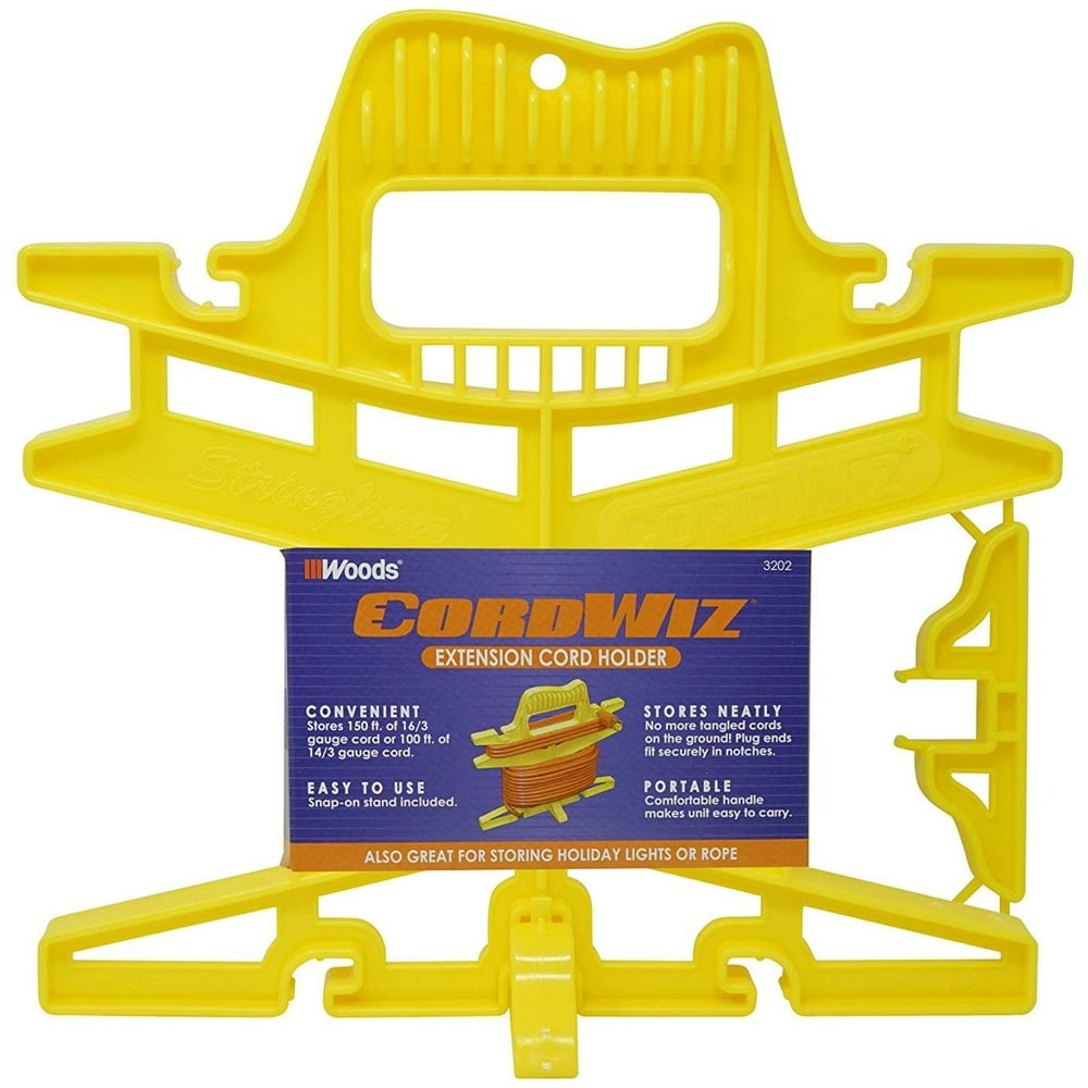 3202 CordWiz Extension Cord Holder, Stores Up To 150Feet Of 16/3 Cord