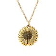 thumbnail image 1 of You Are My Sunshine Necklace Sunflower Necklace Locket With Engraved Message Pendant For Women-gold-(meili), 1 of 5