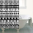 thumbnail image 5 of Nordic Ethnic Boho Shower Curtain 36x72 Inches Quick-Dry Polyester Curtain with Plastic Hooks Rustic Artistic Tribal Style, 5 of 5