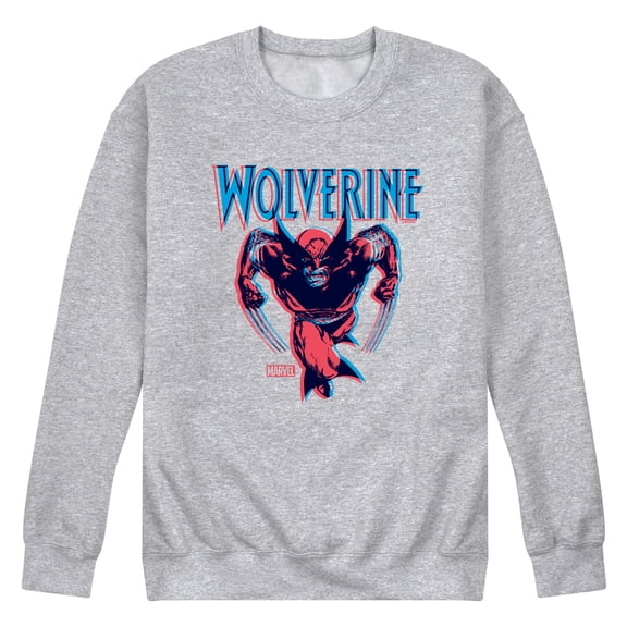 Marvel - Wolverine 3d - Men's Crew Fleece Sweatshirt