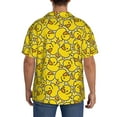 thumbnail image 3 of Kdxio Men'S Hawaiian Shirt For Men Short Sleeve Shirt Ducky Cartoon Animal Yellow Summer Casual Holiday Beach Button Down T-Shirts, 3 of 5
