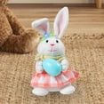 thumbnail image 3 of Cute Rabbit Figurine Decorative Ornament Art for Anniversary Office Statue Sculpture Table Centerpiece Decor Female, 3 of 9