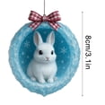 thumbnail image 2 of Arctic Animal Christmas Ornaments Collection - Cute Bunny, Penguin, Owl & More in Glittering Baubles for Holiday Decor B, 2 of 5