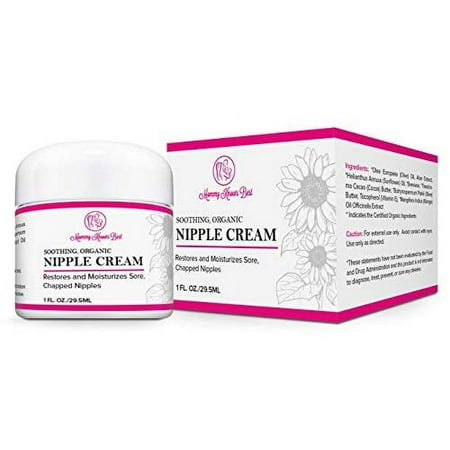 Mommy Knows Best Nipple Cream for Breastfeeding Moms 100% Natural Soothing USDA Certified Nipple Cream