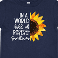 thumbnail image 4 of Inktastic Summer In a World Full of Roses Be a Sunflower Boys or Girls Baby T-Shirt, 4 of 5