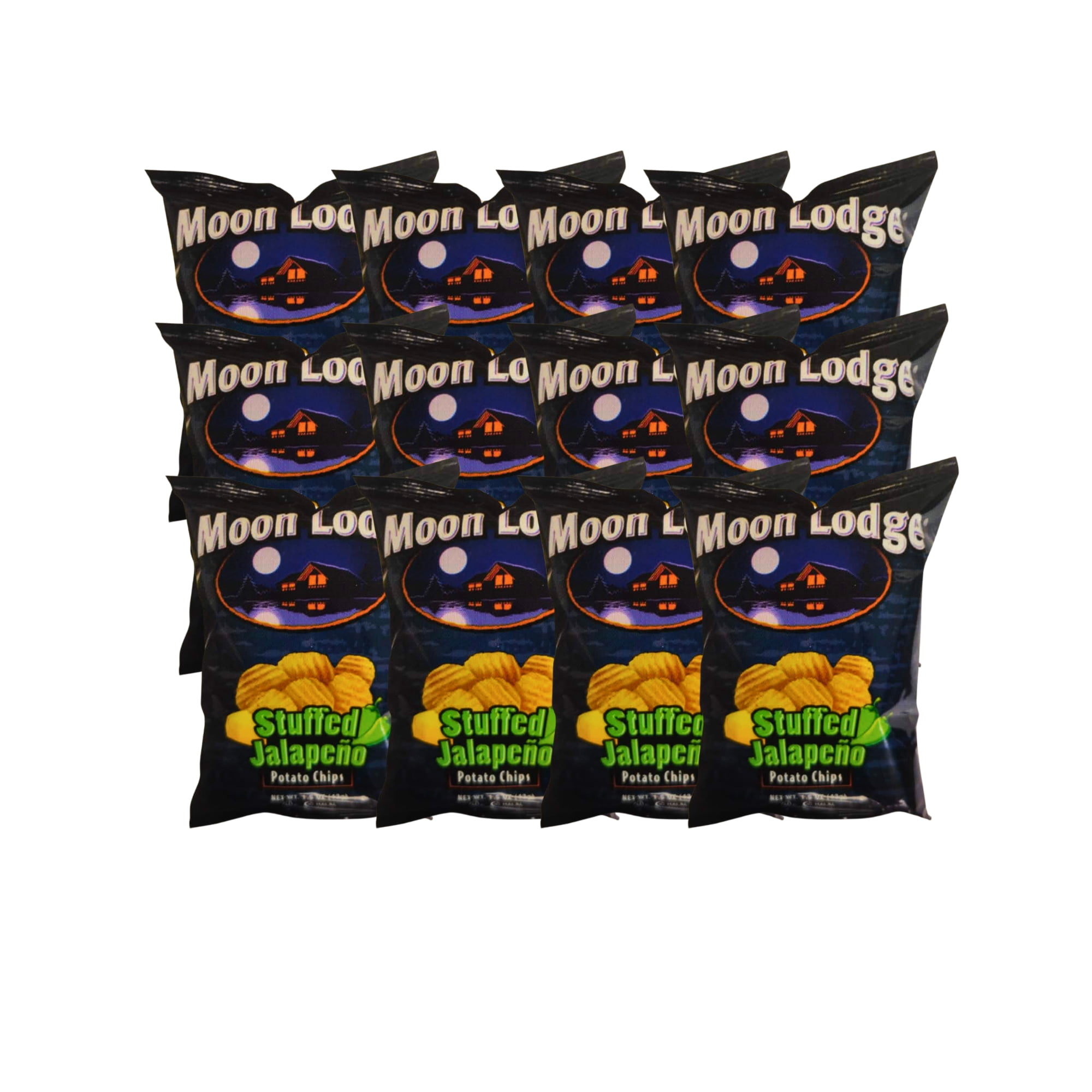 Moon Lodge Potato Chips Stuffed Jalapeno 12 Pack 1.5 oz