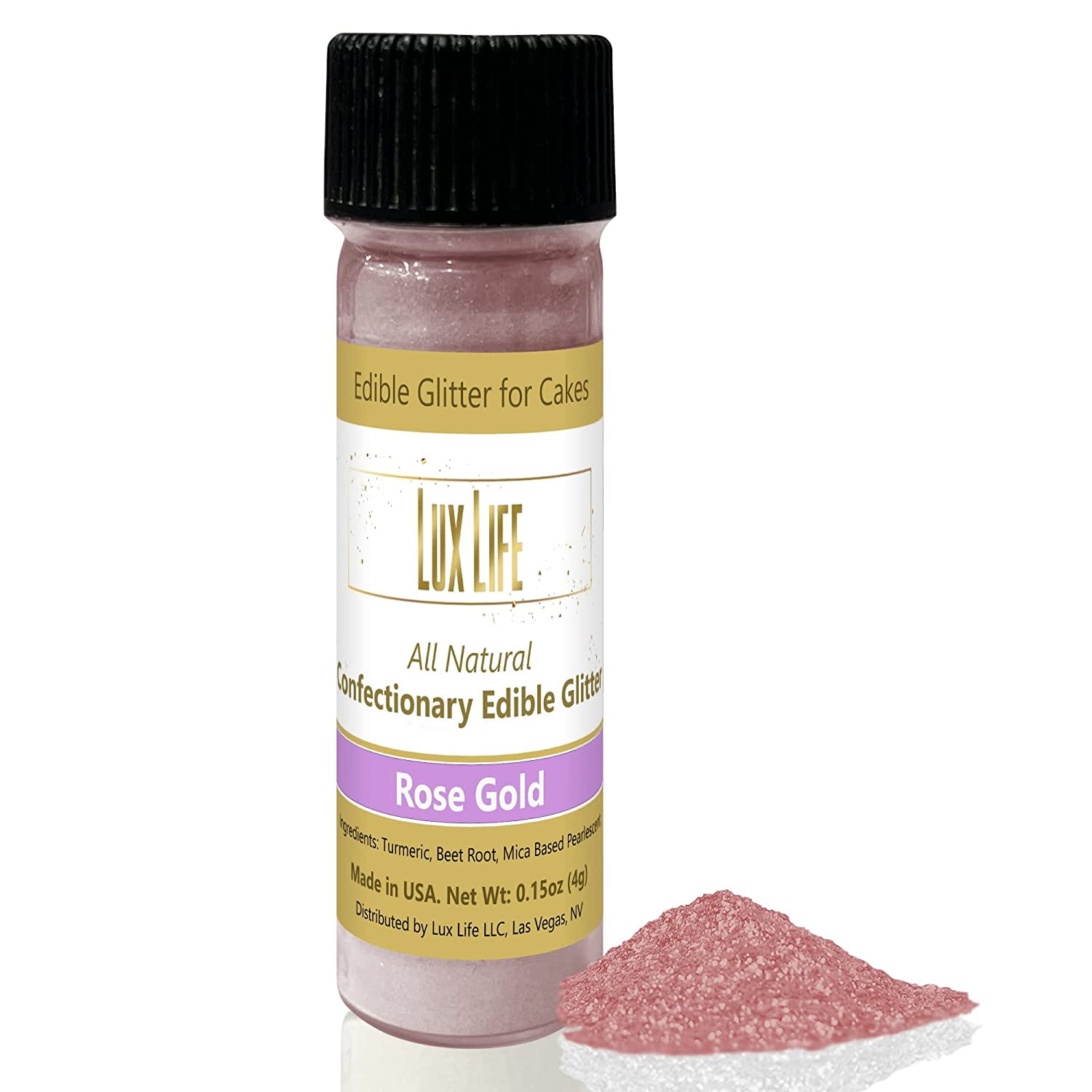 Satin Gold Edible Luster Dust - High Quality, Great Tasting Baking